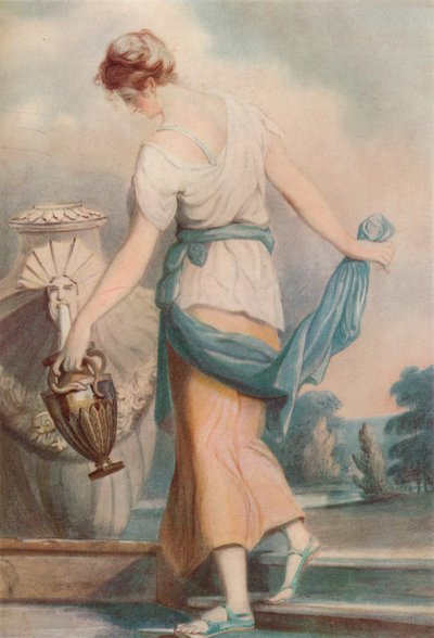 噴水で、c1770-1801、1924 作： William Hamilton