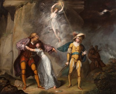 テンペスト」の一場面 1790年頃 油彩・カンヴァス 作： William Hamilton