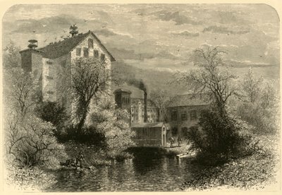 「ブラックストーン川のミルズ」、1872 年。 作： William Hamilton Gibson
