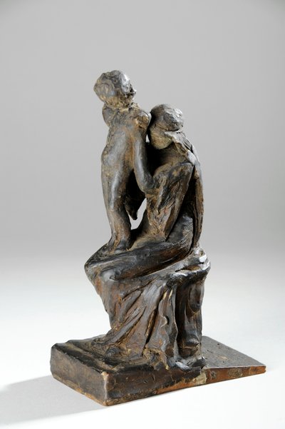 母と子の姿のマケット（粘土） 作： William Hamo Thornycroft