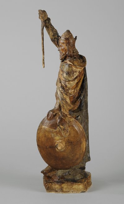 アルフレッド大王の像のマケット、1901年頃（塗られた石膏）（876154-5も参照） 作： William Hamo Thornycroft