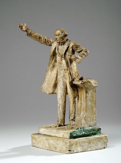 ストランドのウィリアム・エワート・グラッドストン像のマケット、ロンドン、1905年頃（石膏） 作： William Hamo Thornycroft