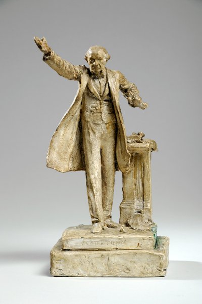 ストランドのウィリアム・エワート・グラッドストン像のマケット、ロンドン、1905年頃（石膏） 作： William Hamo Thornycroft