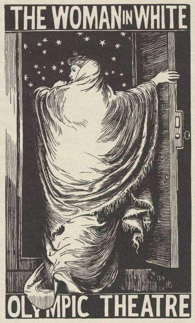 白衣の女、1871年。 作： William Harcourt Hooper