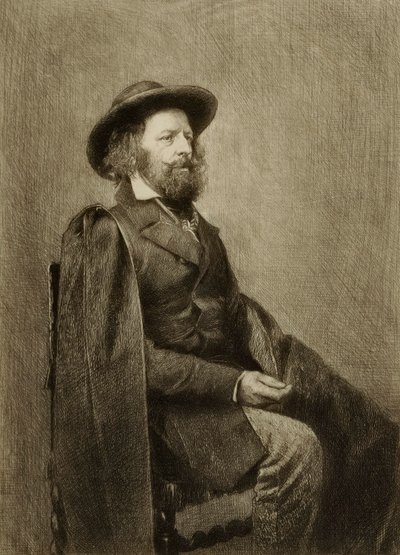 無題（座っている男性の肖像） 作： William Harry Warren Bicknell