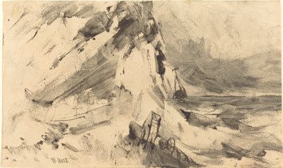 嵐の難破船 作： William Hart