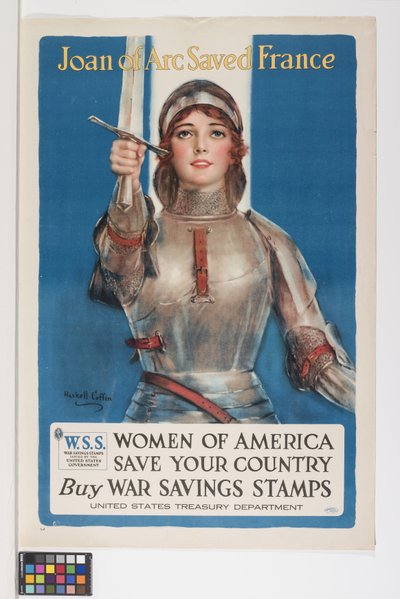 「ジョーン・オブ・アークはフランスを救った WOMEN OF AMERICAN SAVE YOUR COUNTRY WAR SAVINGS STAMPSを買う" 作： William Haskell Coffin