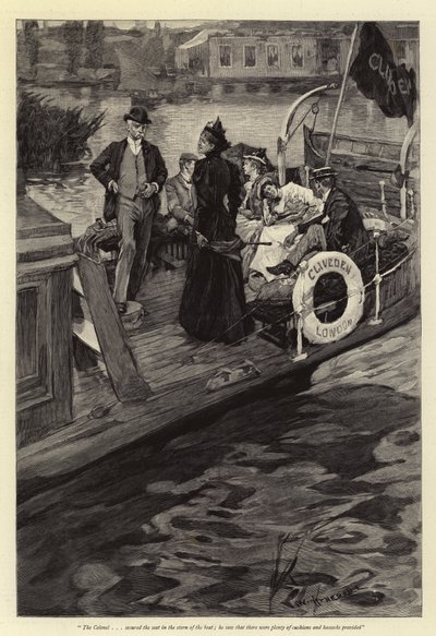 テムズ川のボート 作： William Hatherell