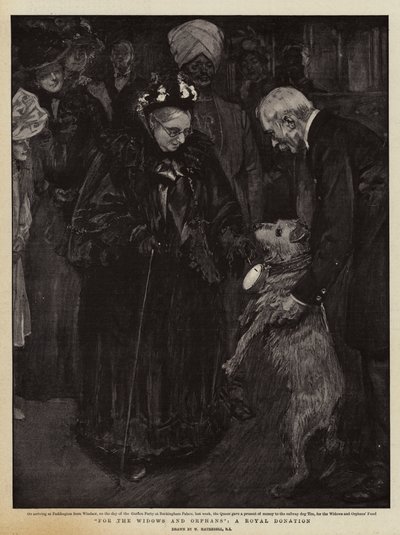 未亡人と孤児のために、ロイヤル寄付 作： William Hatherell