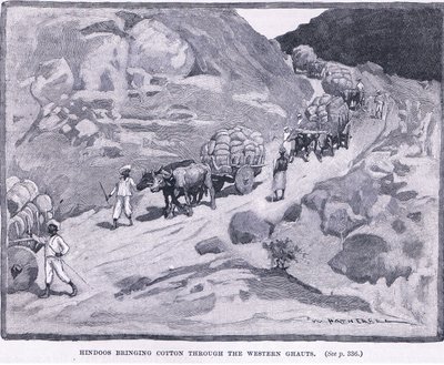 ヒンズー教徒が西ゴート州1862 ADに綿をもたらす 作： William Hatherell