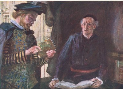 シェイクスピアは、マイマガジンpub.1922の本屋で本を買います。 作： William Hatherell