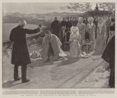 オリーブ山での奉仕の結論における祝福 作： William Hatherell