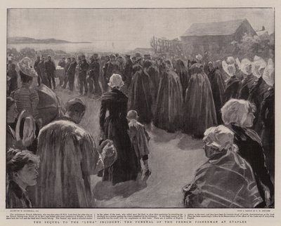エタープルのフランス漁師の葬儀、レダ事件の続編 作： William Hatherell