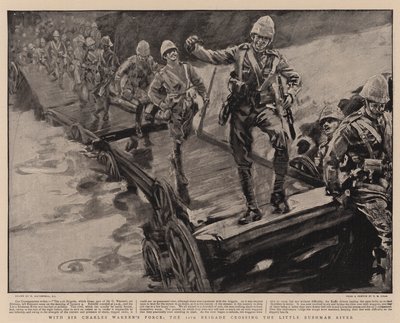 チャールズウォーレン軍と一緒に、リトルブッシュマン川を渡る第11旅団 作： William Hatherell