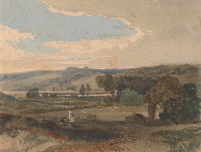 ウェールズの風景 作： William Havell