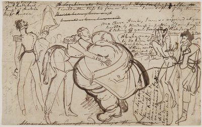 議会でのキス、1818 作： William Heath