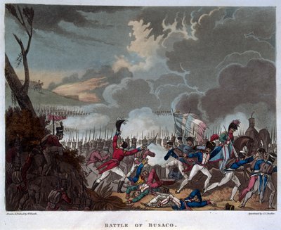 1810年9月27日のブサコの戦い、JCスタドラーの彫刻、1818年公開（アクアチント） 作： William Heath