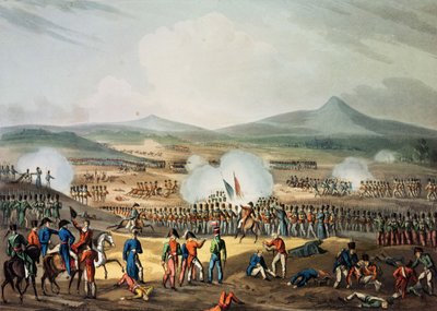 トーマスサザーランド（bc1785）によって彫刻されたフエンテスドノロの戦い、1811年5月5日 作： William Heath