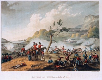 メイダの戦い、1806年7月4日 作： William Heath