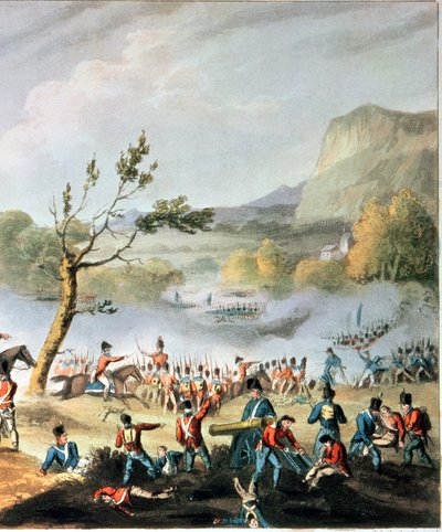 1806年7月4日、トーマスサザーランド（bc1785）によって刻まれたメイダの戦い（70293の詳細） 作： William Heath