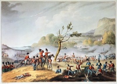 1806年7月4日、トーマスサザーランド（bc1785）によって刻まれたメイダの戦い（225164も参照） 作： William Heath