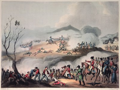 ダニエルハヴェルによって彫刻されたオルテスの戦い、1814年2月27日 作： William Heath