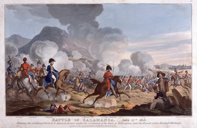 1812年7月22日のサラマンカの戦い、1821年公開（アクアチント） 作： William Heath
