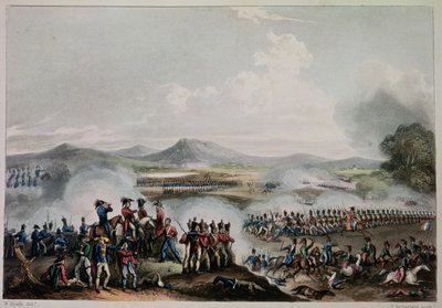 1809年7月28日、トーマスサザーランド（bc1785）によって刻まれたタラベラの戦い 作： William Heath