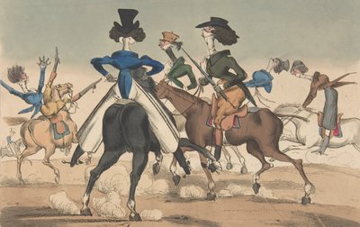 Dandies in Rotten Row, January 21, 1819. 作： William Heath