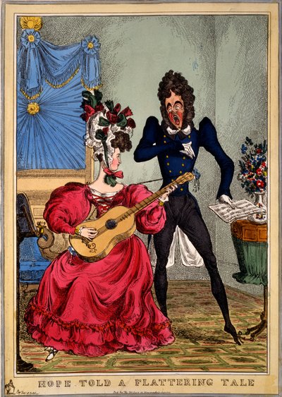 1827（手彫りの彫刻）、お世辞の物語を希望した 作： William Heath