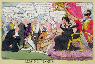 キスの手、1827年公開 作： William Heath