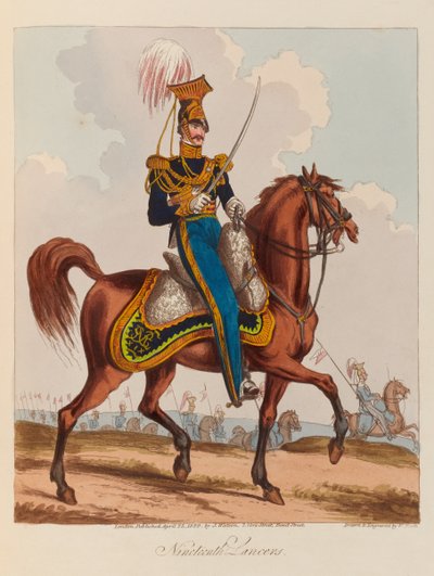 「第19槍騎兵」、1820年 作： William Heath