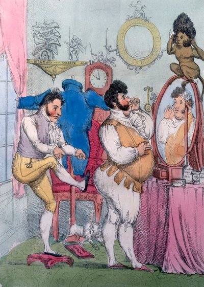 リージェンシーアラモード、1812年（カラーエッチング） 作： William Heath