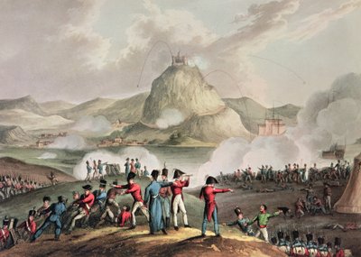 1813年7月、サンセバスチャンの包囲、トーマスサザーランド（bc1785）によって彫刻 作： William Heath