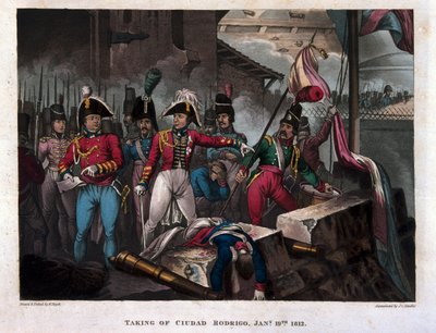 1812年1月19日にシウダードロドリゴを撮影、1818年に公開（アクアチント） 作： William Heath