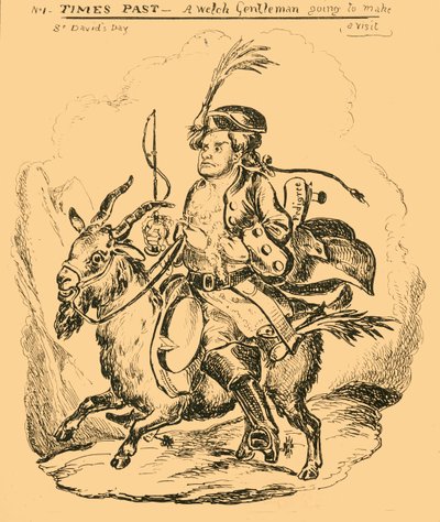 過去のタイムズ-1830年に訪問するウェルチ紳士。 作： William Heath