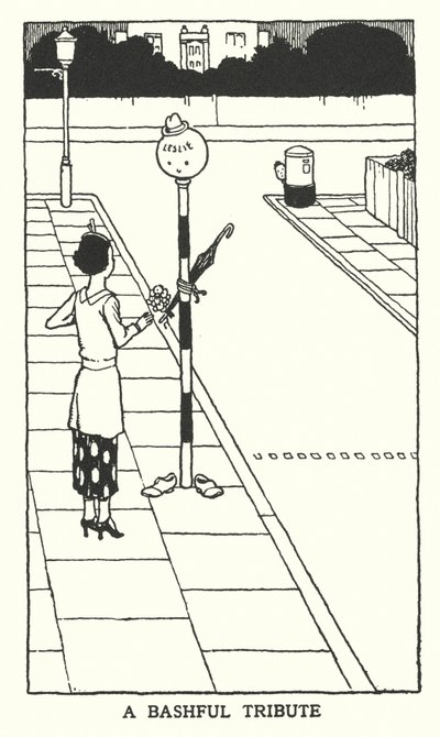 バッシュフル・トリビュート（リトグラフ 作： William Heath Robinson
