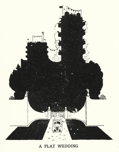 A Flat Wedding（リトグラフ 作： William Heath Robinson