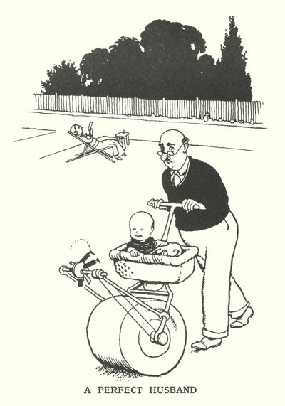 パーフェクト・ハズバンド（リトグラフ 作： William Heath Robinson