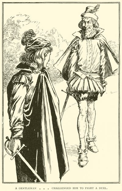 紳士 ？決闘を戦うように彼に挑戦しました 作： William Heath Robinson