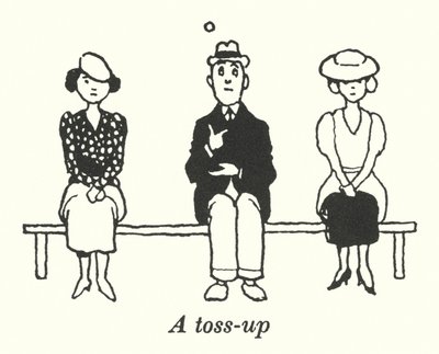 トスアップ（リトグラフ 作： William Heath Robinson