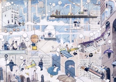 空中生活 作： William Heath Robinson