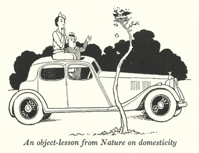自然が教えてくれる家庭生活の物差し（リトグラフ 作： William Heath Robinson