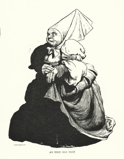醜いオールドトロット（リトグラフ 作： William Heath Robinson