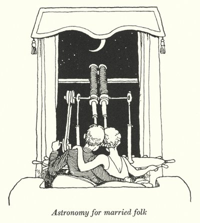 既婚者のための天文学（リトグラフ 作： William Heath Robinson