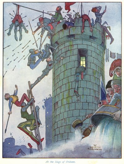 オルレアンの包囲で 作： William Heath Robinson