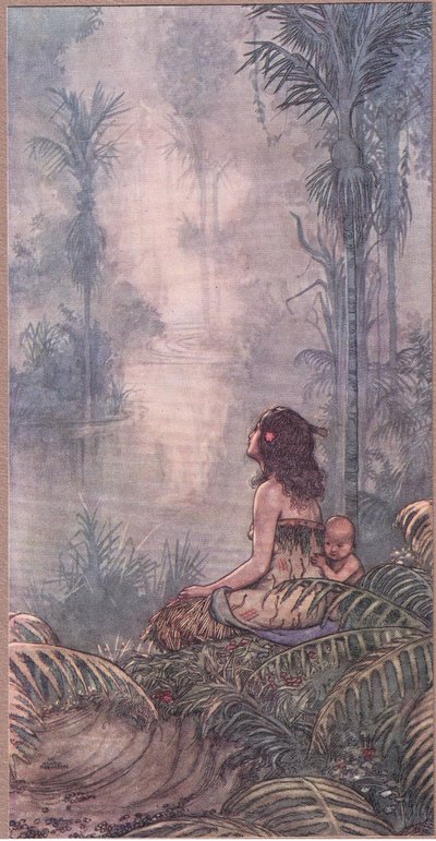 オークランド。最後に、最も孤独な、最も美しい、絶妙な、離れた 作： William Heath Robinson