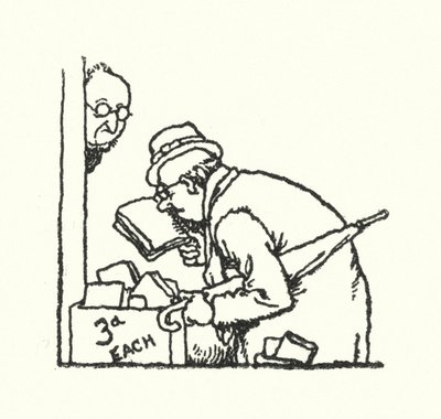 ブラウジング（リトグラフ 作： William Heath Robinson