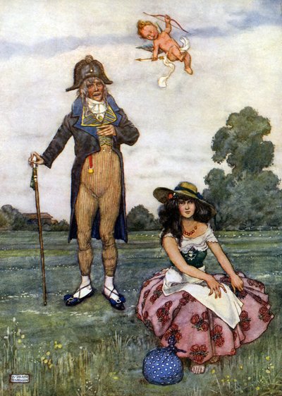 「でも私は年を取りすぎているし、あなたは若すぎる」 作： William Heath Robinson