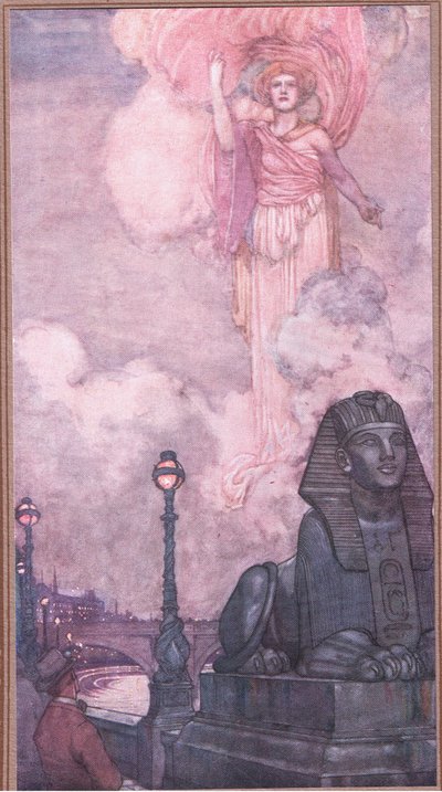 ささやきが来た、ビジョンが来た 作： William Heath Robinson